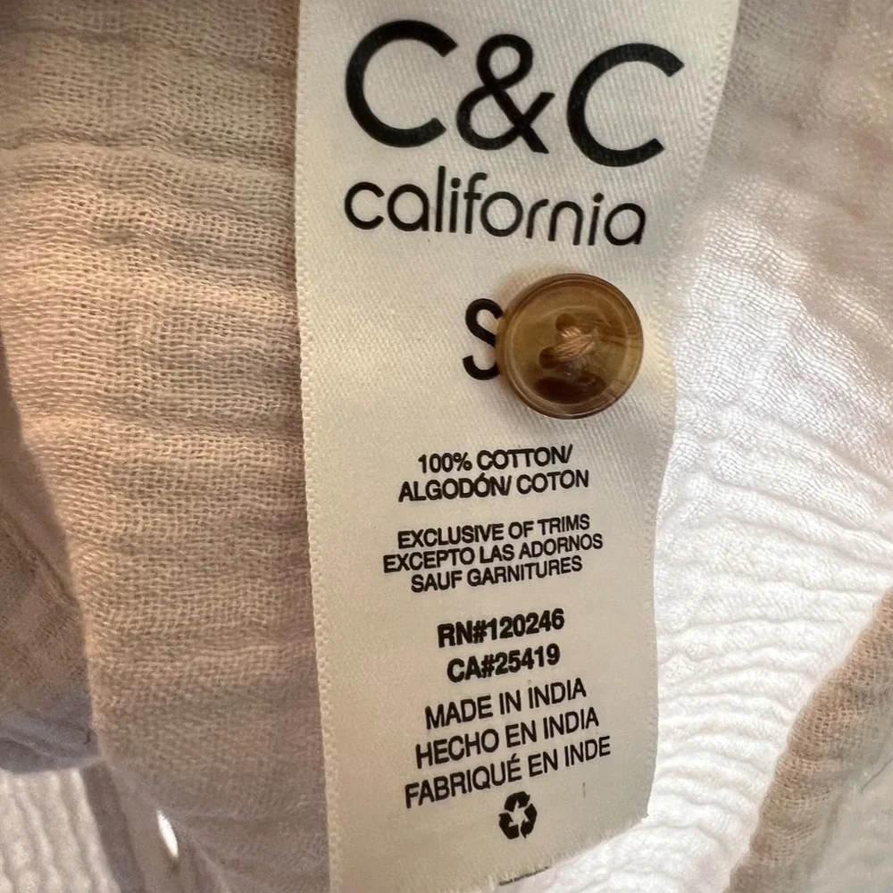 Ivory button down top - Picture 5 of 6